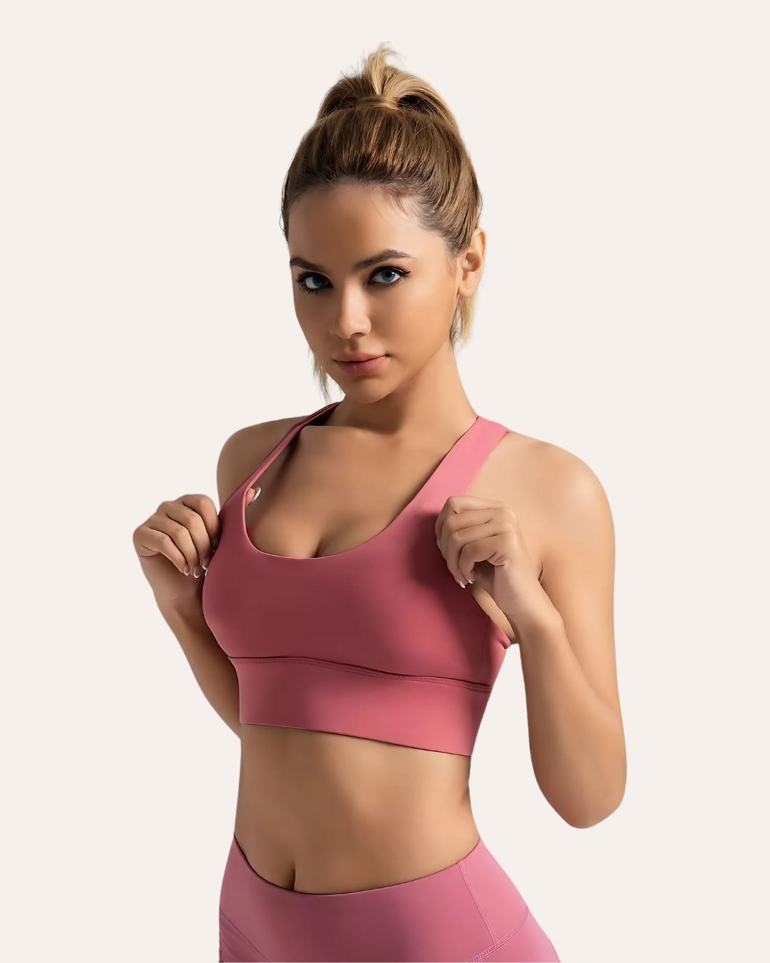 Cherry Crossback Sports Bra - Image 3