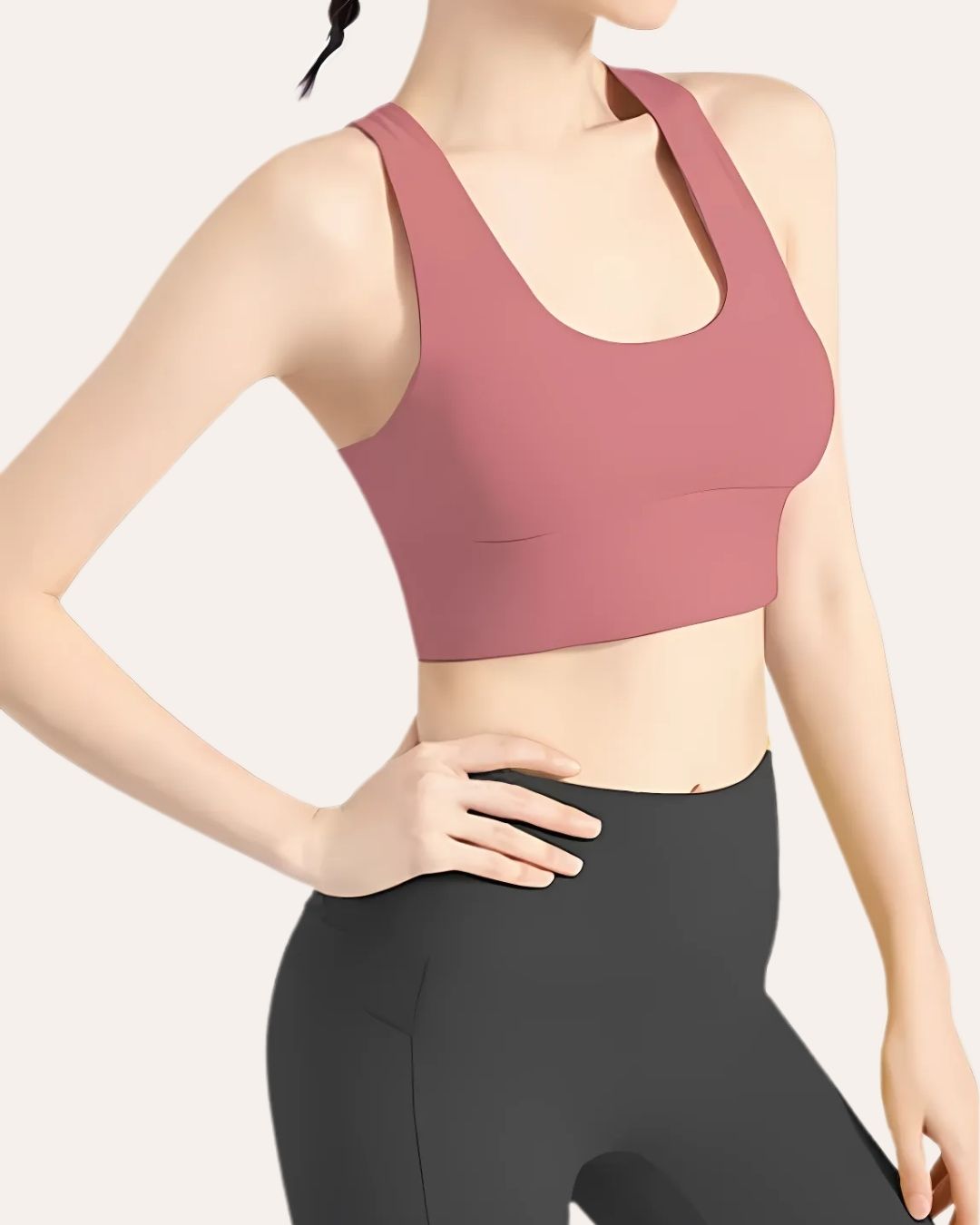 Cherry Crossback Sports Bra - Image 5